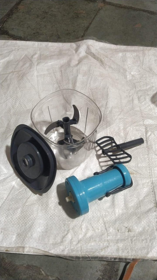 Manual Fruit and Vegetable Chopper | 3-Blade Swift Cutter